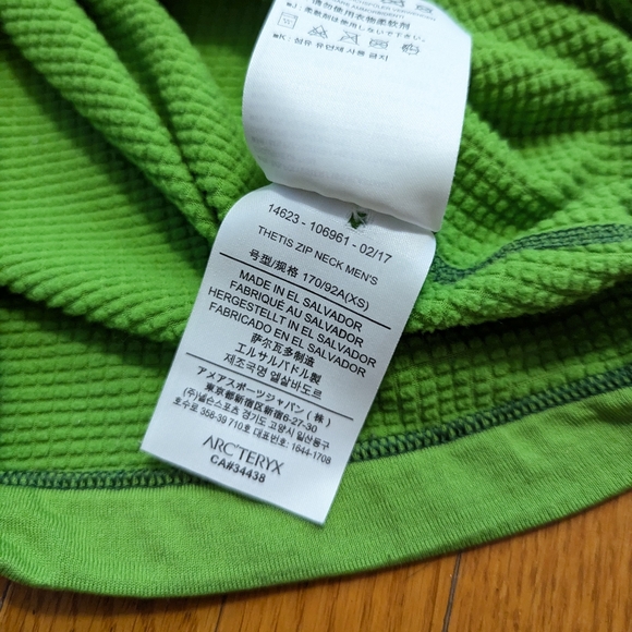 Arc'teryx Thetis Ginko Leaf Zip Neck Men's Top (2017) - Picture 6 of 9